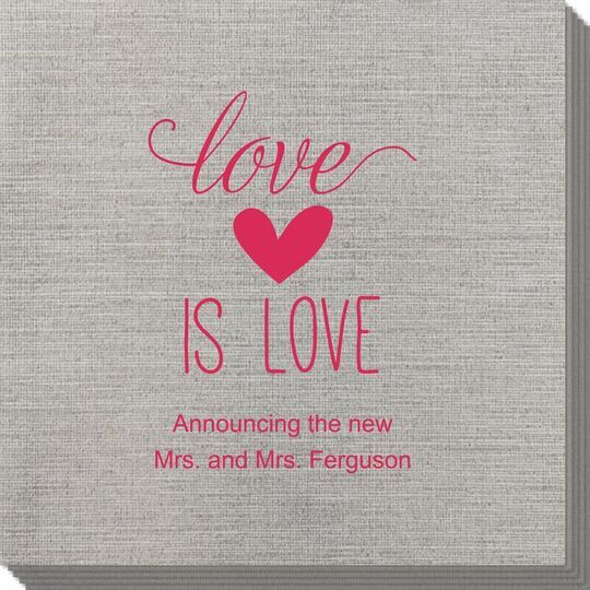 Love is Love Bamboo Luxe Napkins